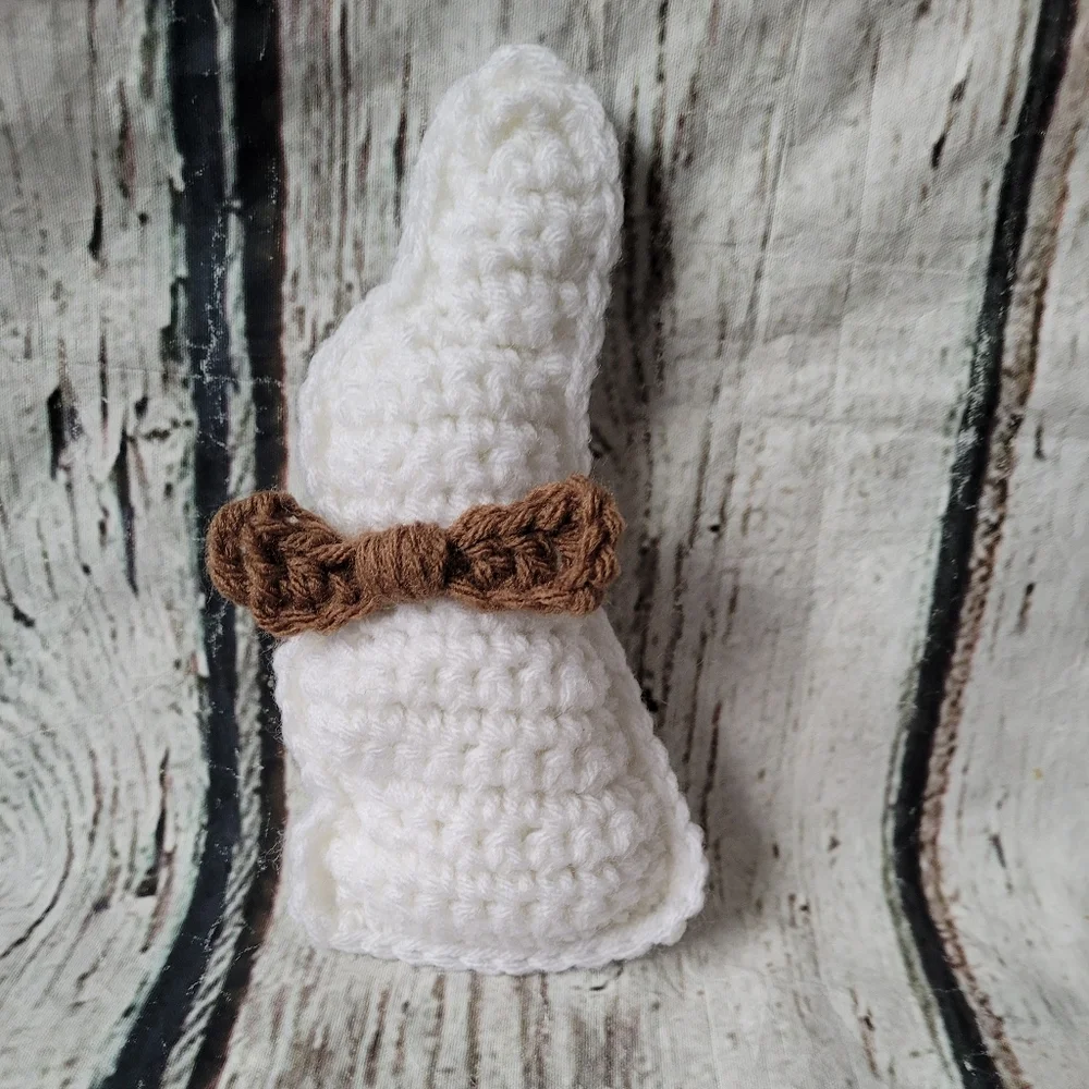 White Crochet Chocolate Bunny